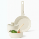 ChefEase™ – Set de Sartenes con Mango Desmontable (3 Piezas)