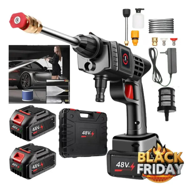 Hidrolavadora Portátil Recargable TurboJet™ + 2 Baterías de 48V [BLACK FRIDAY]